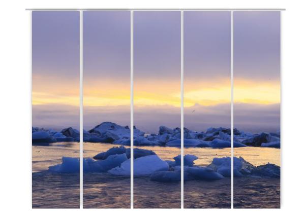 Glacier lagoon, Flächenvorhang 5er Serie